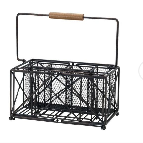 Gourmet Basics Antique Black Expandable Caddy - Picture 2 of 9